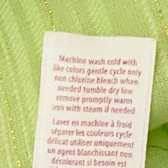 Lilly Pulizer Small Green Metallic Split Neck 3/4 Sleeve Dress - Picture 8 of 9